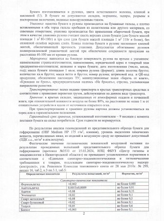 Бумага. Экспертное заключение, стр. 2
